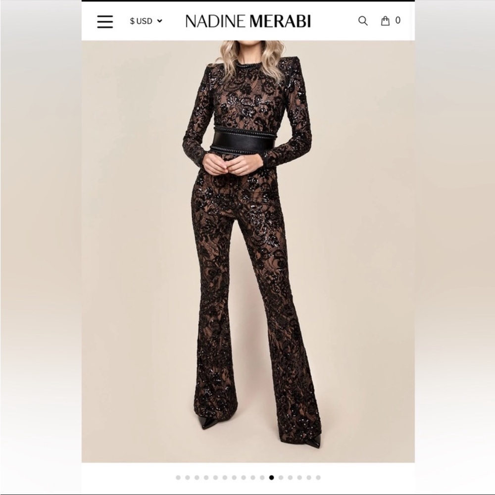 NADINE MERABI BELLA BLACK JUMPSUIT